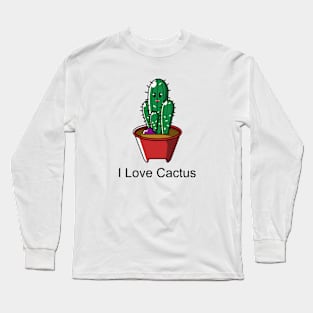 i love cactus #1 Long Sleeve T-Shirt